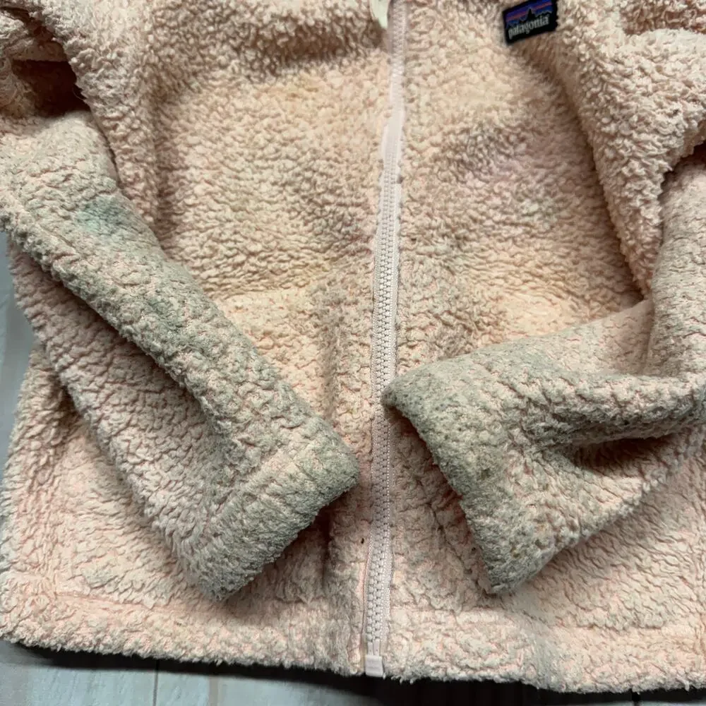 Patagonia Girls Toddler 3T Furry Friends Fleece Hoodie Jacket Bear Cub Ears